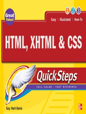 cover image of HTML, XHTML & CSS QuickSteps